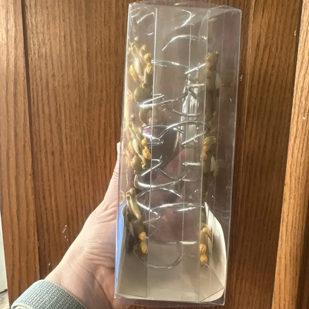 Set Of 12 Monkey Shower Curtain Hooks